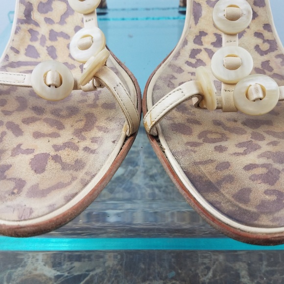 Manolo Blahnik Brown Cheetah T Strap High Heel 9.5 - Picture 4 of 8